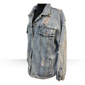 Distressed Denim Jacket